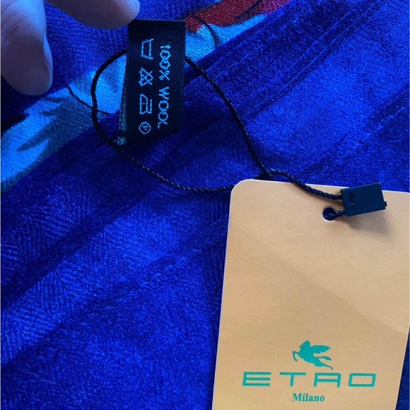 Shawl 100 % wool by Etro - Picture 4 of 4